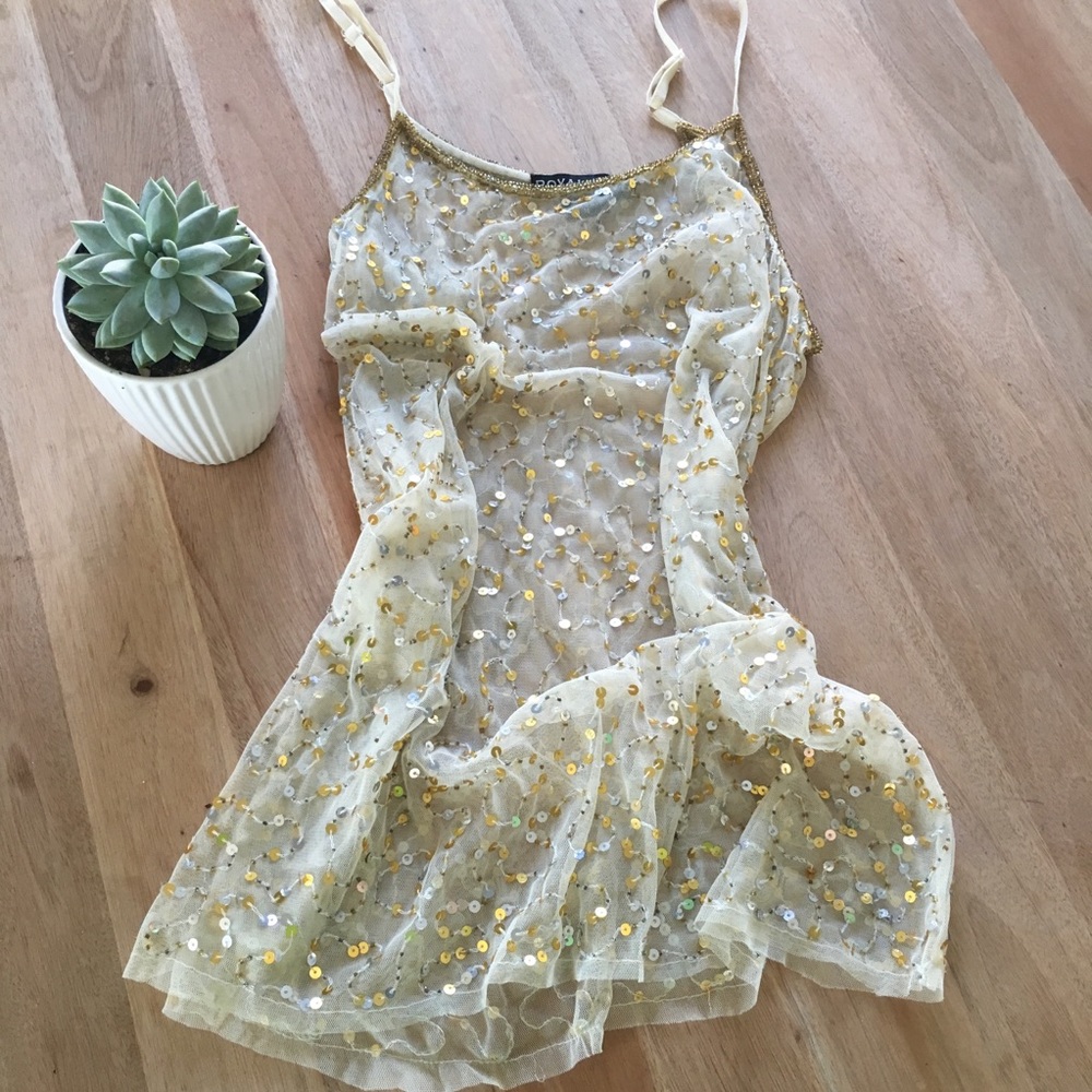 Gold & Silver Sequins Top